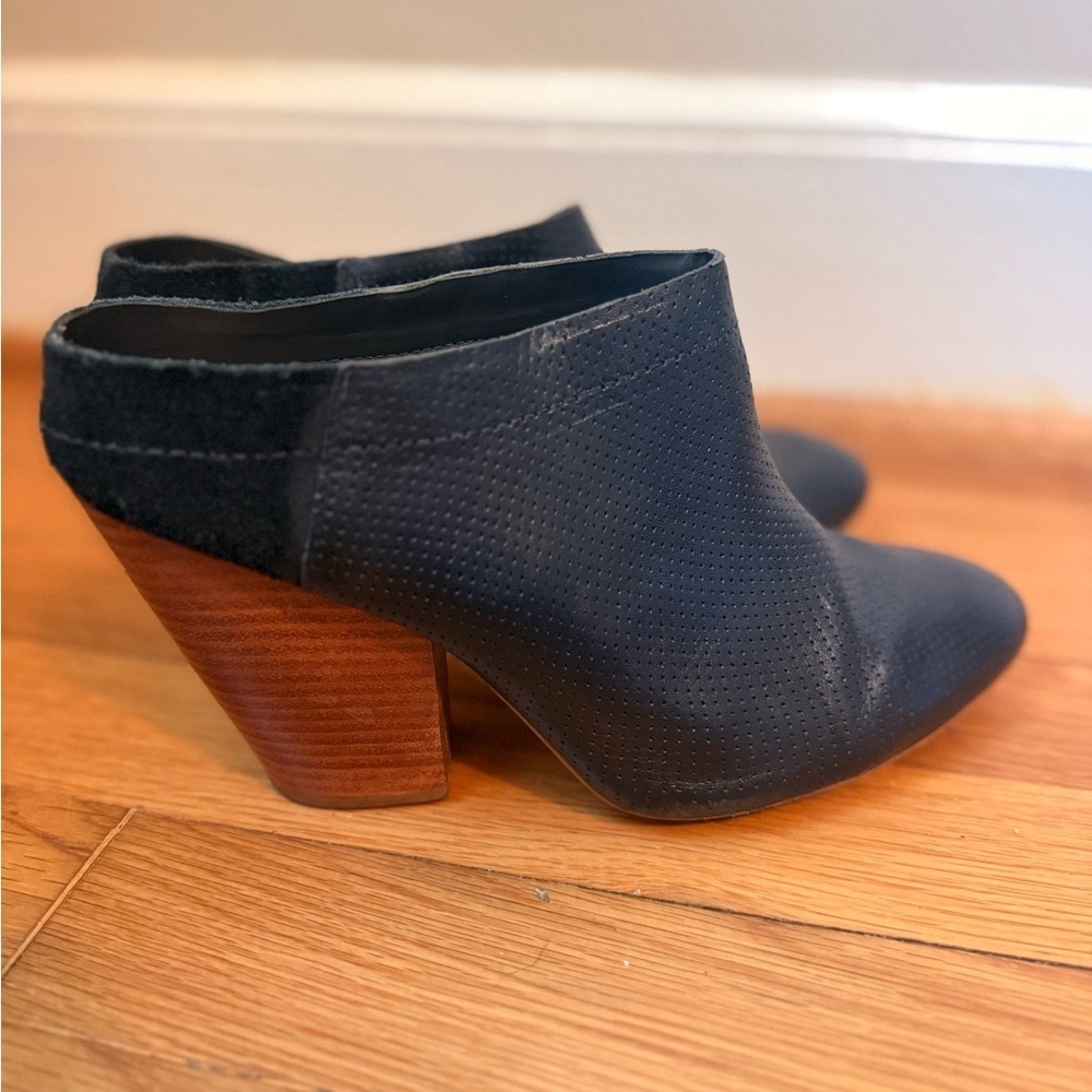 Miss Albright Leather Slip On Booties - Picture 1 of 5